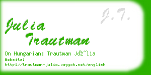 julia trautman business card